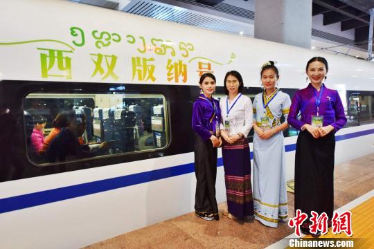图为“西双版纳号”文化旅游列车。　杨航 摄