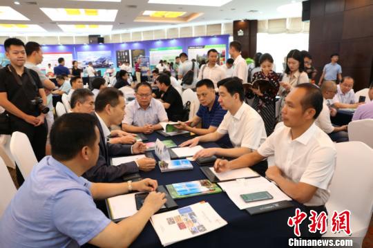 图为项目对接洽谈会现场 林浩 摄