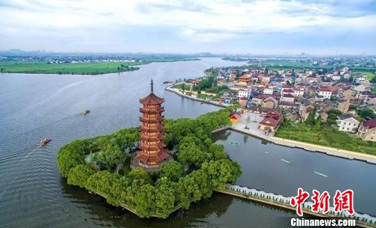 图为：秀洲北部生态湿地平台，呈现江南水乡风韵 秀洲区委宣传部供图