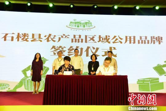 图文签约现场。　王蓉 摄