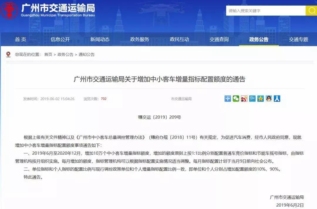 硬核利好！这两大一线城市，宣布增加汽车摇号指标！