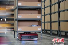 搬运机器人显“神威”