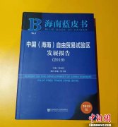 《中国(海南)自由贸易试验区发展报告(2019)》首发
